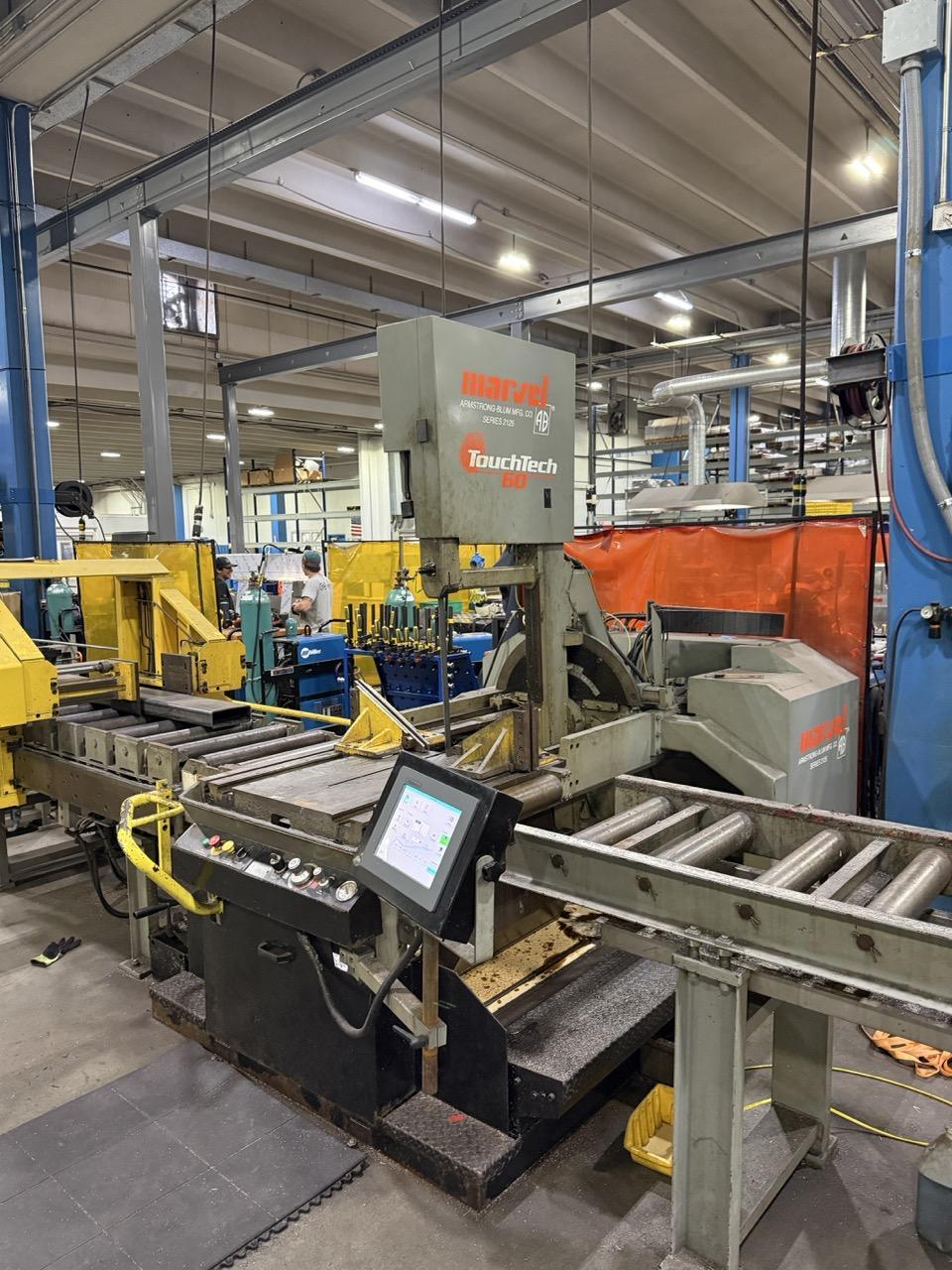 25″ x 20″ Marvel E2125TS TouchTech 60 Automatic Horizontal Bandsaw, 2001