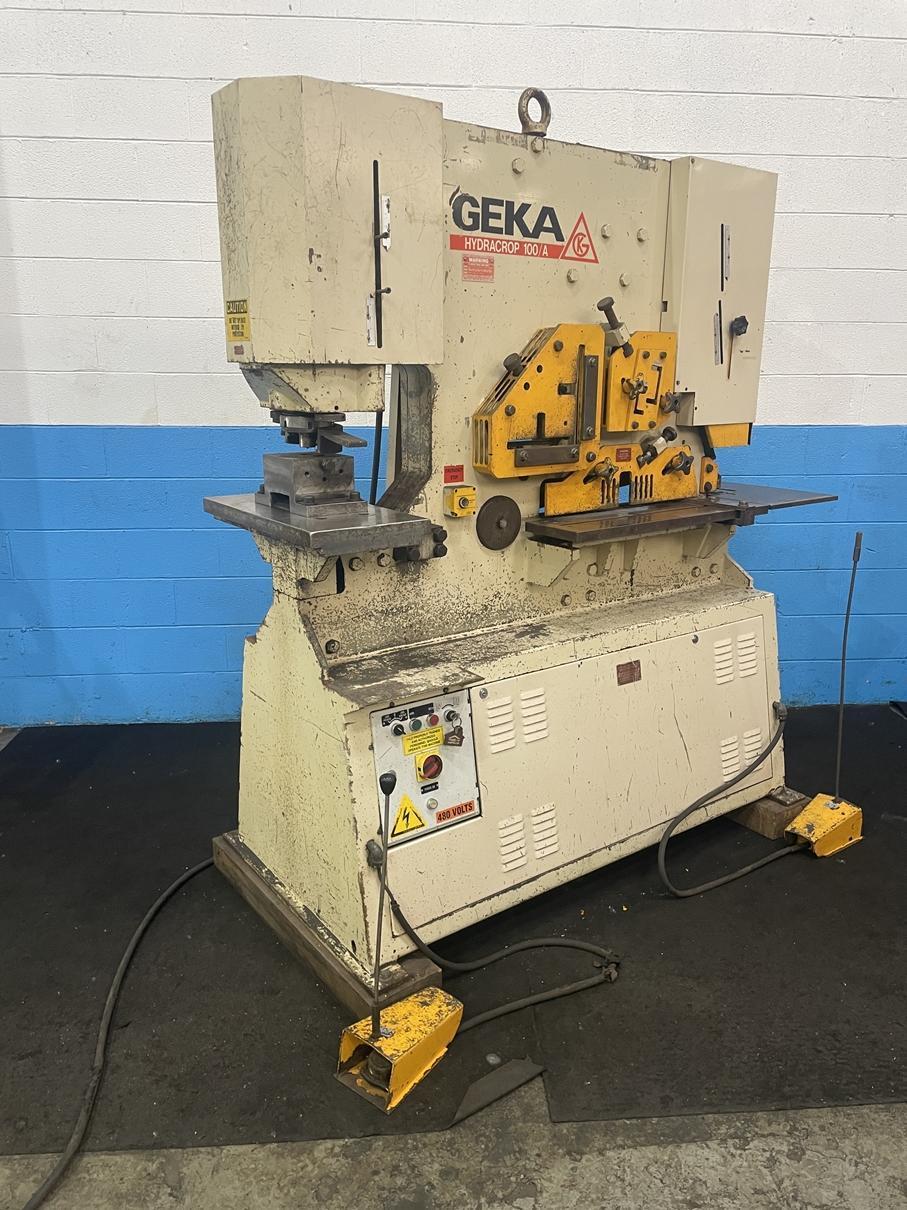 100 TON GEKA MODEL HYD100 HYDRAULIC IRONWORKER
