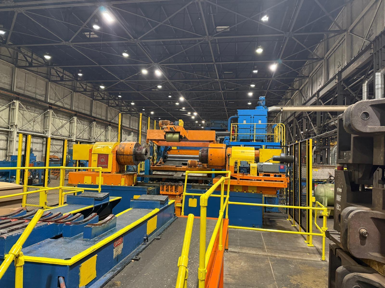76" Wide X 75,000 LBS X .100" Automatic Feed (AFCO) 170" Stacker