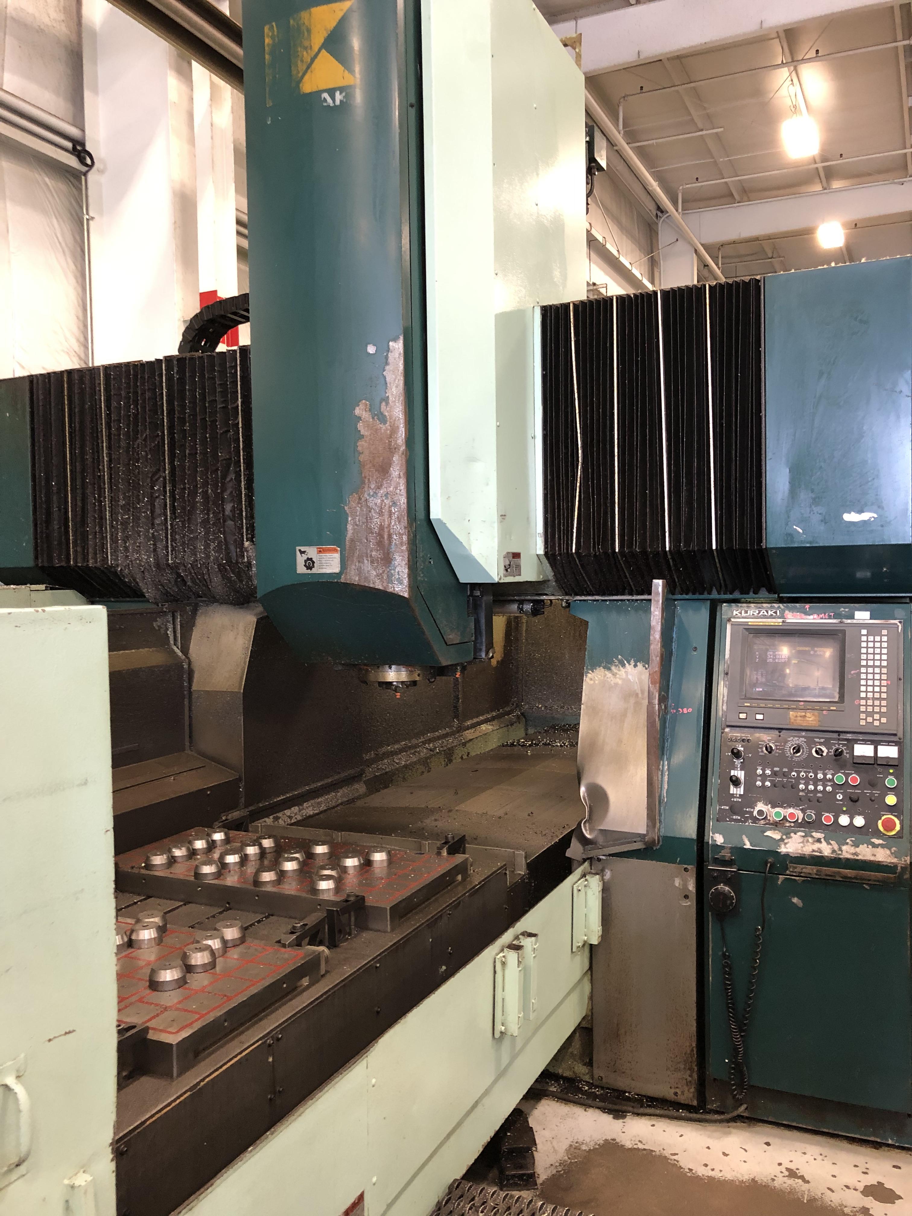 Kuraki KMV-130 CNC Bridge Style Vertical Machining Center, Fanuc 16M, 98