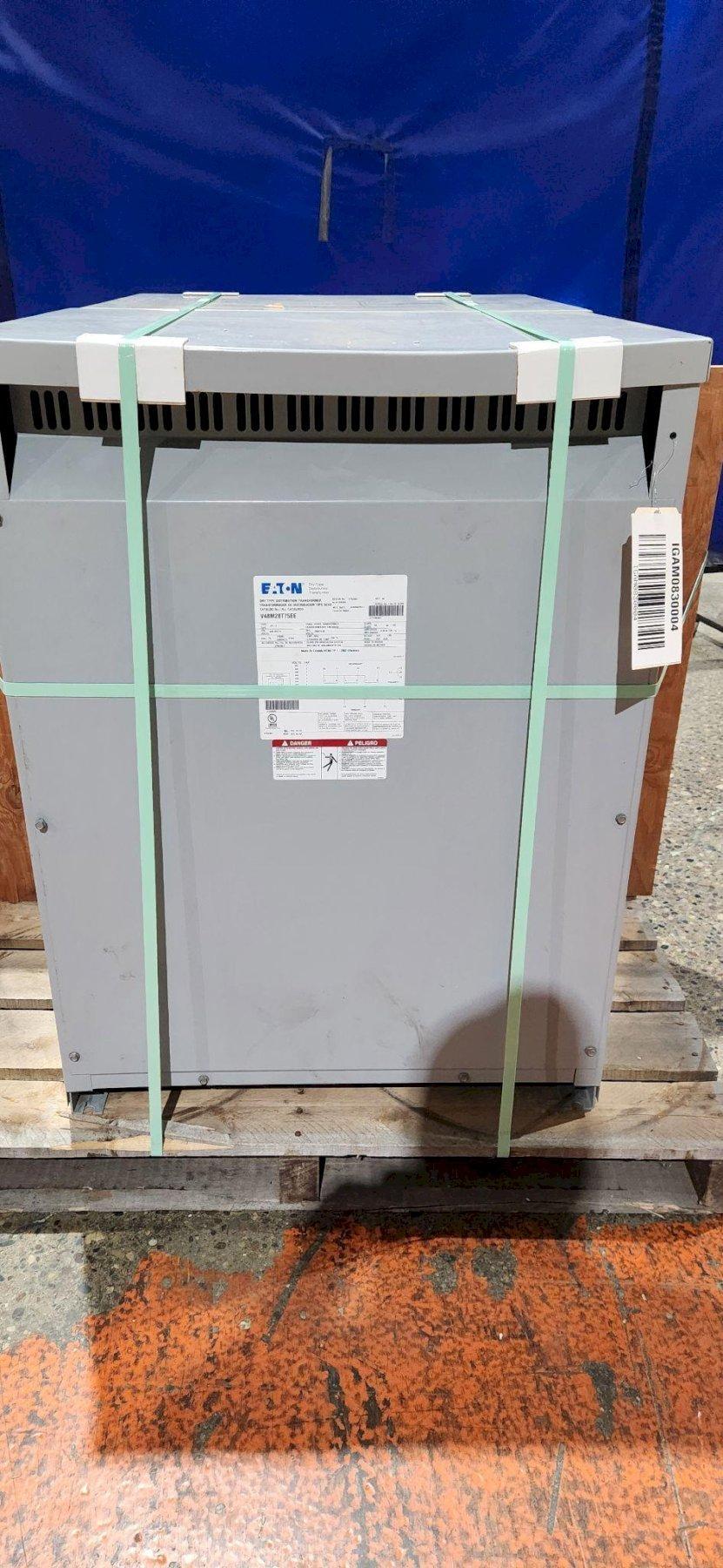 EATON DRY TYPE TRANSFORMER V48M28T75EE 75 KVA 480 to 208Y/120 NEW