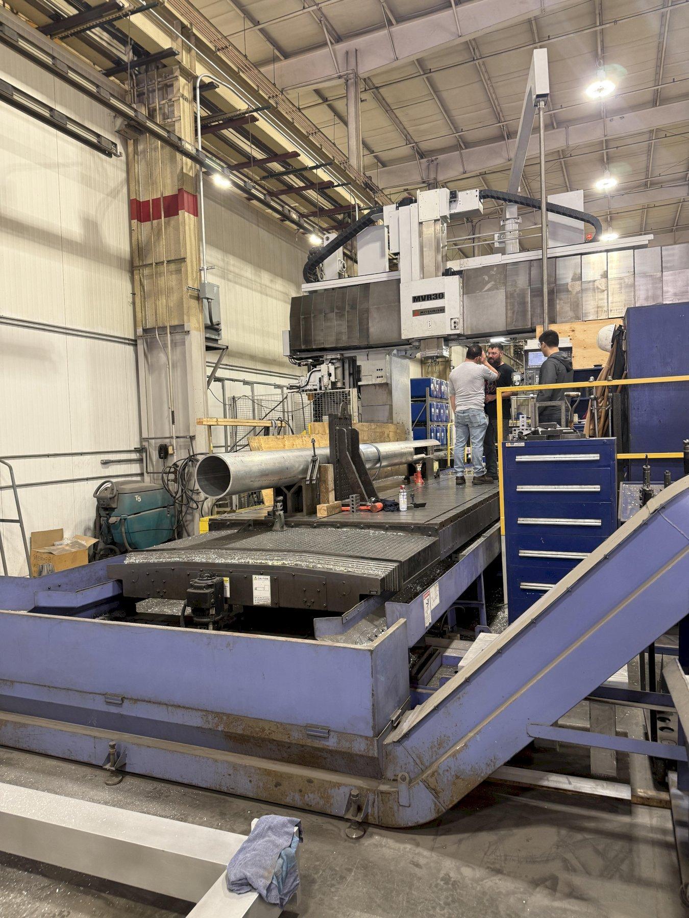 2012 Mitsubishi MVR-30 Used 5-Face CNC Gantry Bridge Mill For Sale