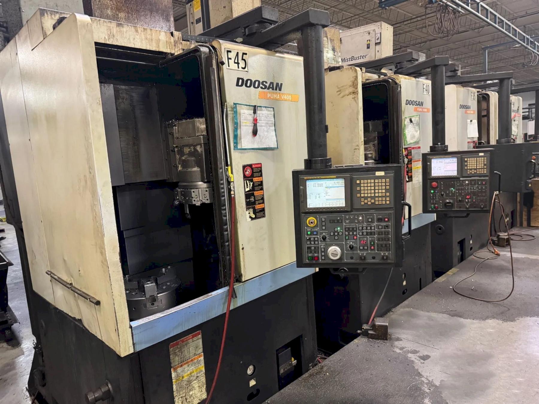 2007 Doosan V400 CNC Vertical Turning Center For Sale