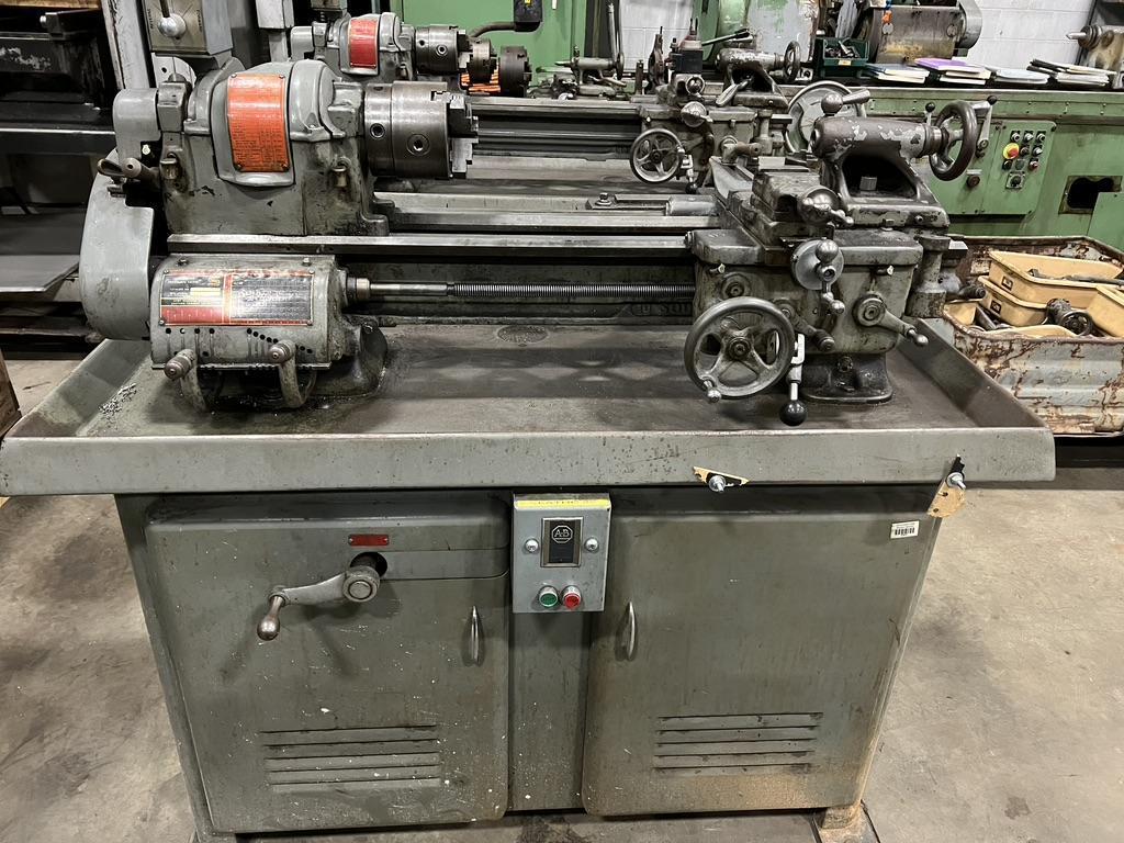 SOUTH BEND 10" X 34" MANUAL LATHE , POWER FEED, THREADING, 3 JAW, , TAPER, OUT OF SCHOOL