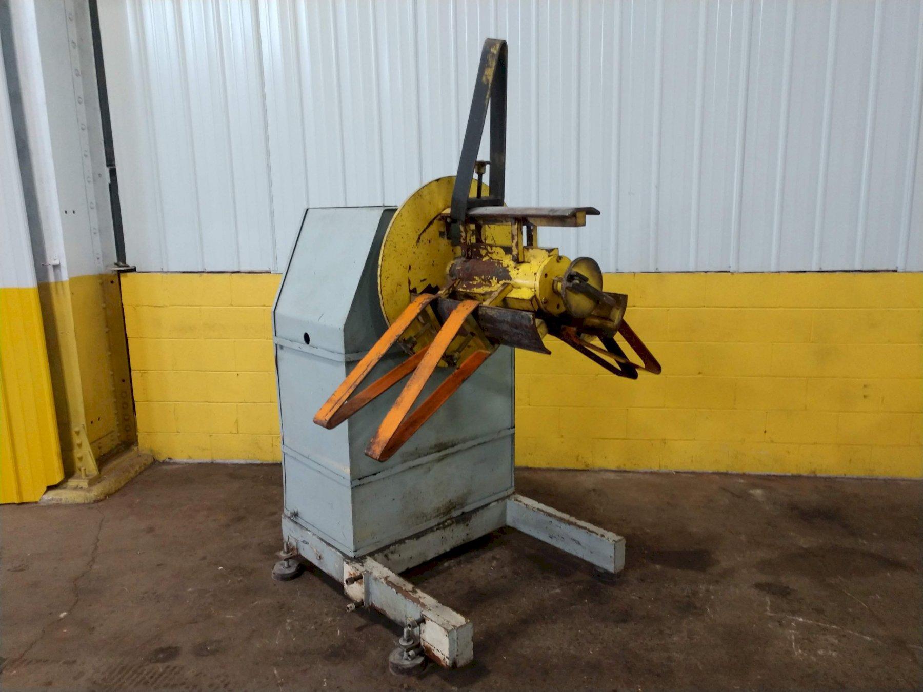 6000 LB 3 TON X 18" COE MODEL #CRP-PO-6018 PULL OFF SINGLE END COIL REEL UNCOILER: