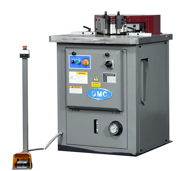 NEW 1/4" x 10" GMC MODEL HN-25HA HYDRAULIC SHEET METAL NOTCHER WITH FIXED ANGLE