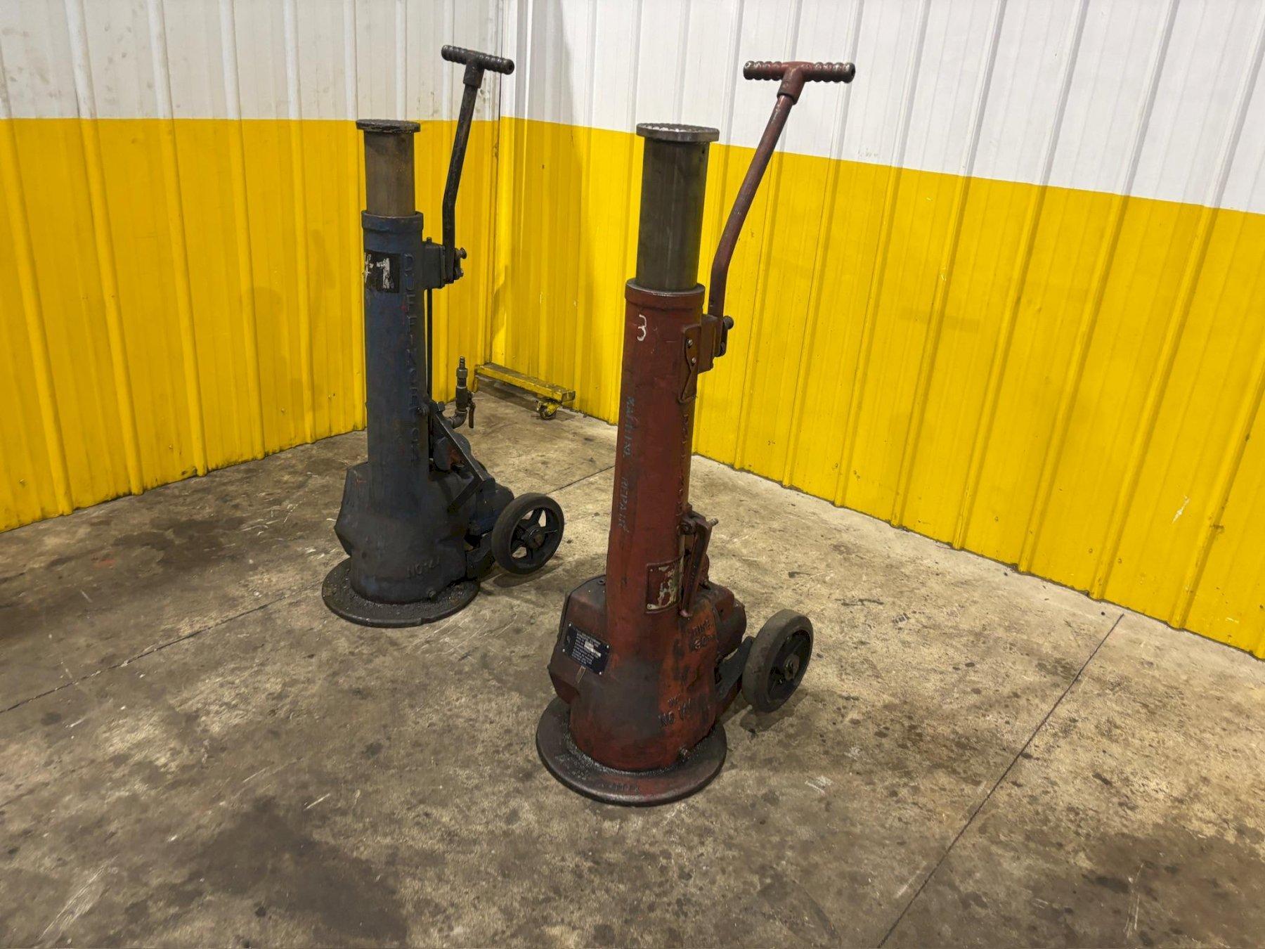 (2) 100 TON DUFF NORTON MODEL #144-CMJ AIR MOTOR JACKS, 30" LIFT: YOBRO #24190