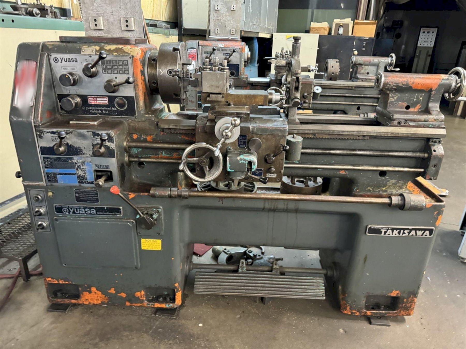 1 - PREOWNED YUASA TOOL ROOM LATHE, MODEL #: LX1432, S/N: BFE80001-1H