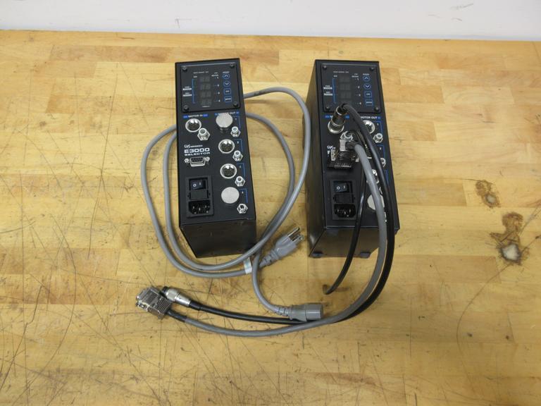 Nakanishi E3000 Series NE212 Selector (2) Units, High Speed Spindle Controllers, with 1 Power Cord and Air Tubing- Auction Item