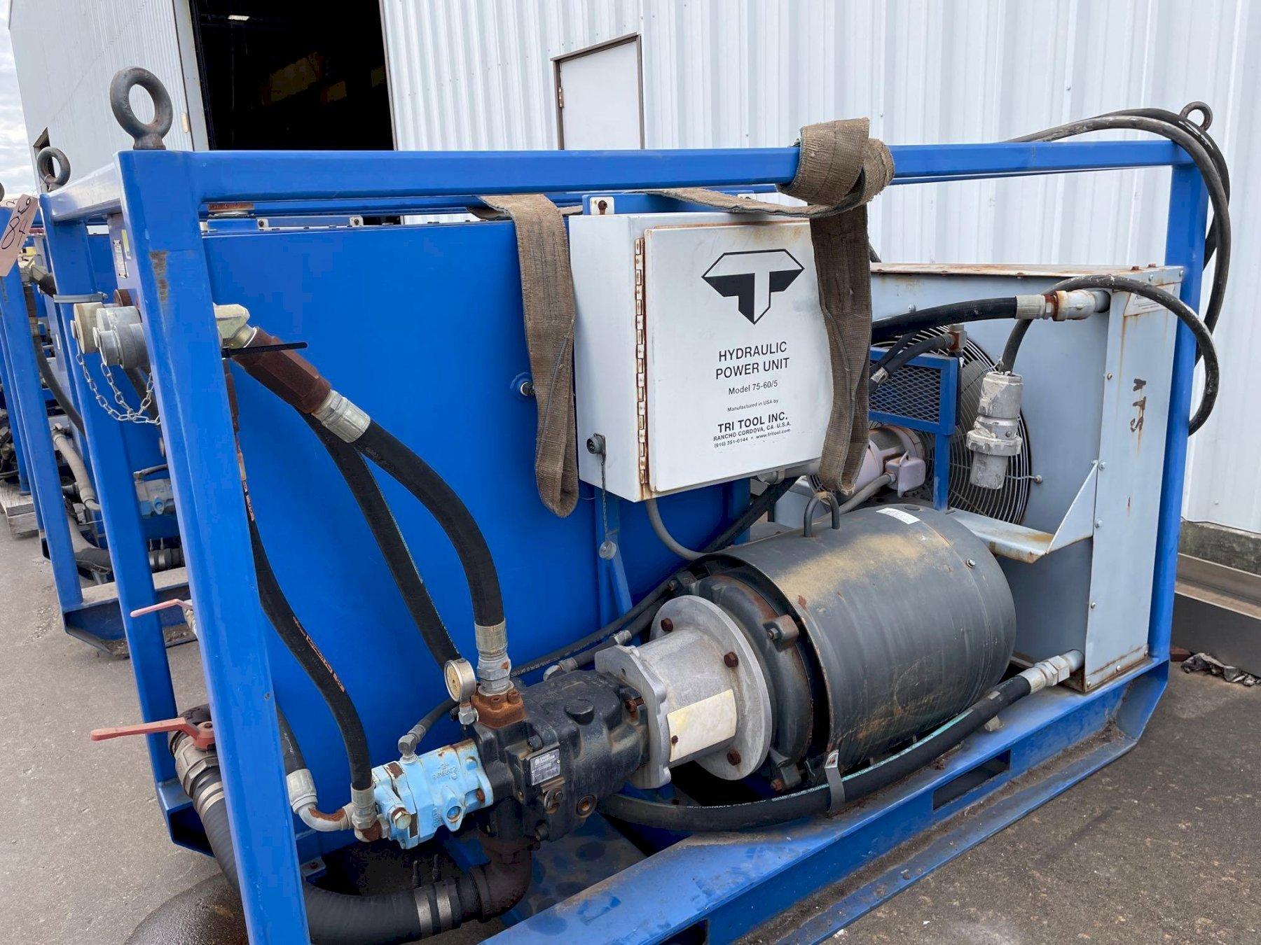 Used, Tri Tool Model PFM 816 Pipe Beveler with Hydraulic Power Unit (Model HPU75-60/5)
