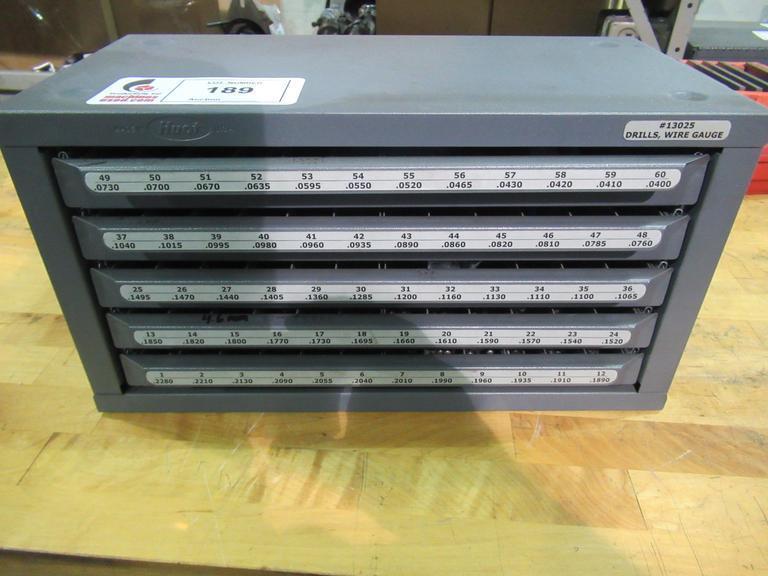 Huot Wire Gauge Number Drills Index- Auction Item