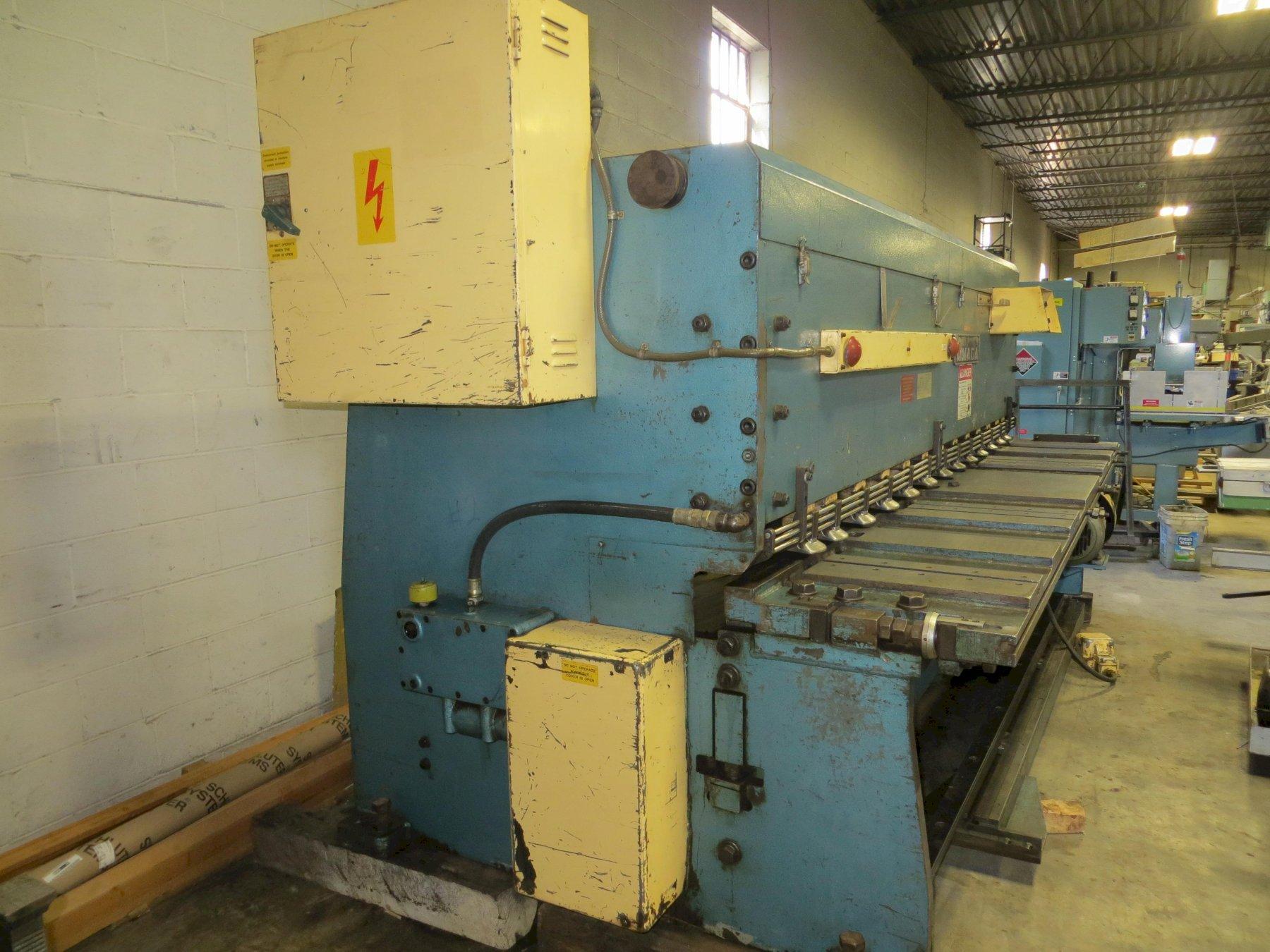 1/4" x 10 ft. Amada Mechanical Power Shear Model M-3060