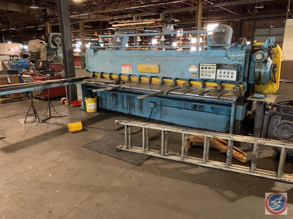 12' x 3/16" CINCINNATI MODEL #1412 AUTOSHEAR MECHANICAL POWER SHEAR