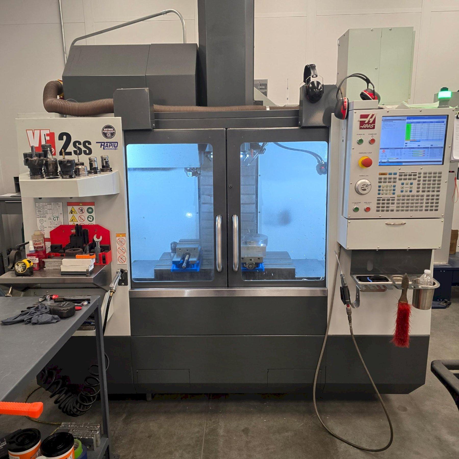 Haas VF-2SS CNC VMC, 2020 – Probing, Chip Conveyor, 12k Spindle, Rigid Tap