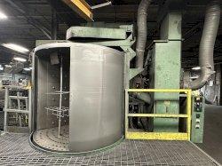 36" X 72" GOFF MODEL #3672D SPINNER HANGER SHOT BLAST CLEANING SYSTEM