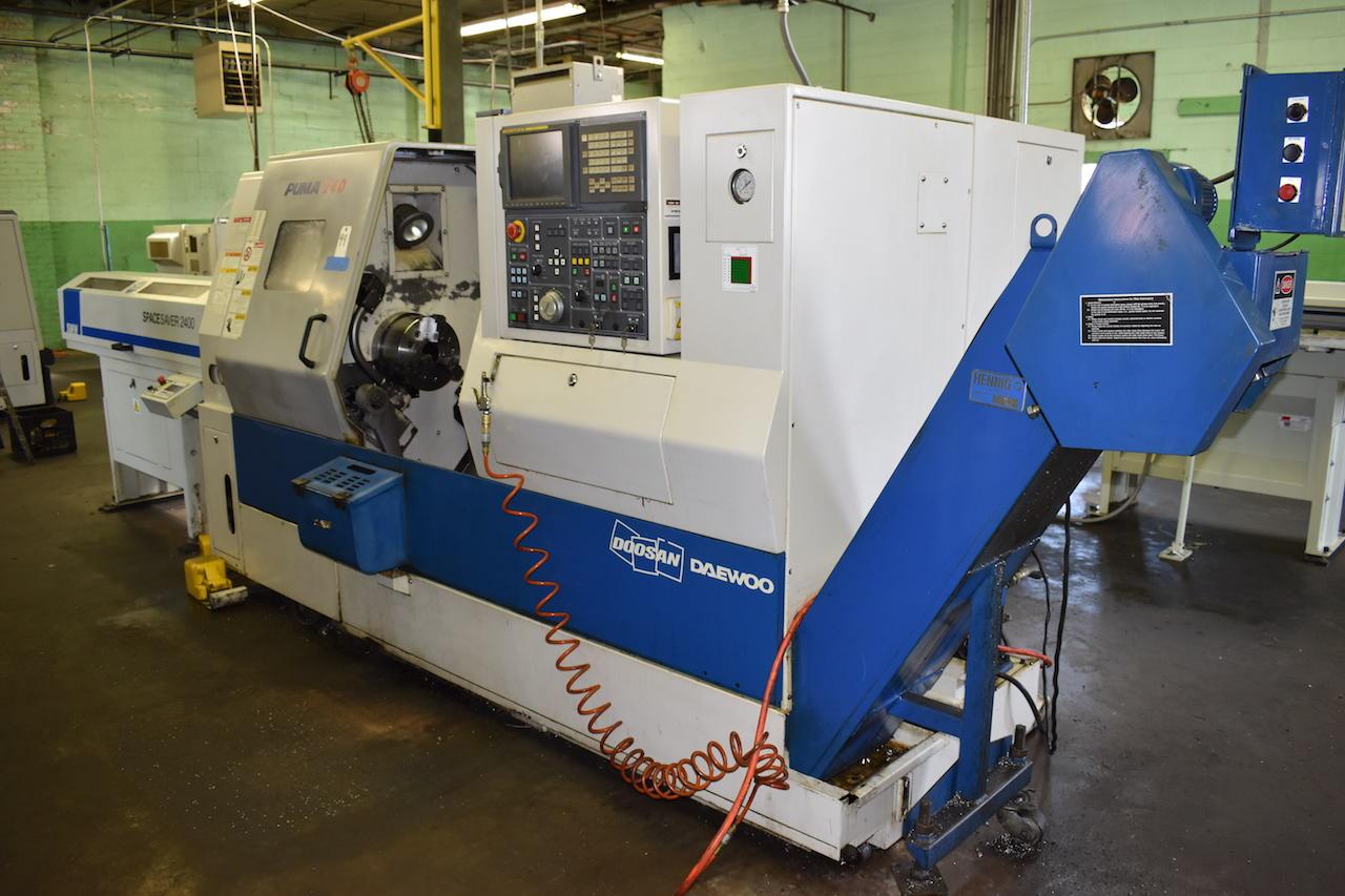Doosan/Daewoo Puma 240C CNC Lathe, Fanuc 21iTB, 10