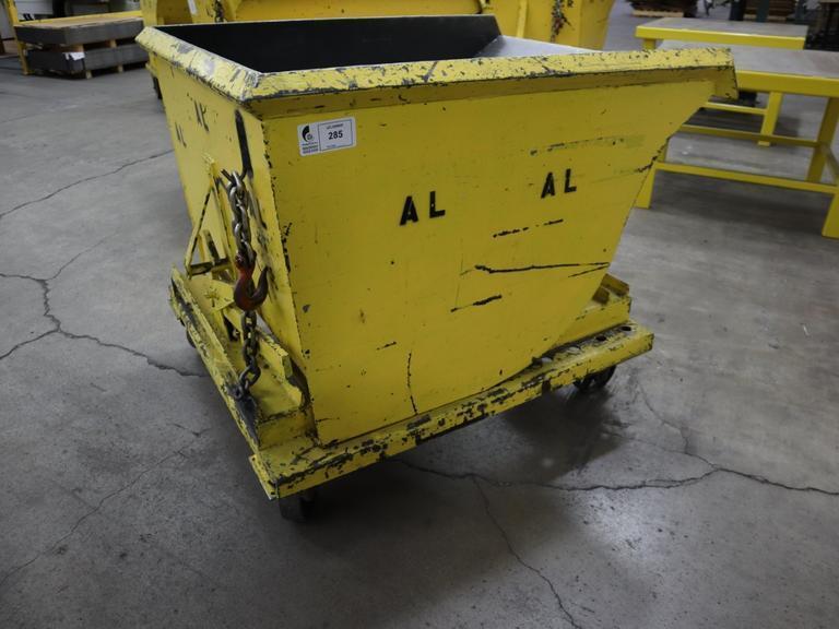 Scrap Hopper (Self Dumping) with Fork Slots- Auction Item