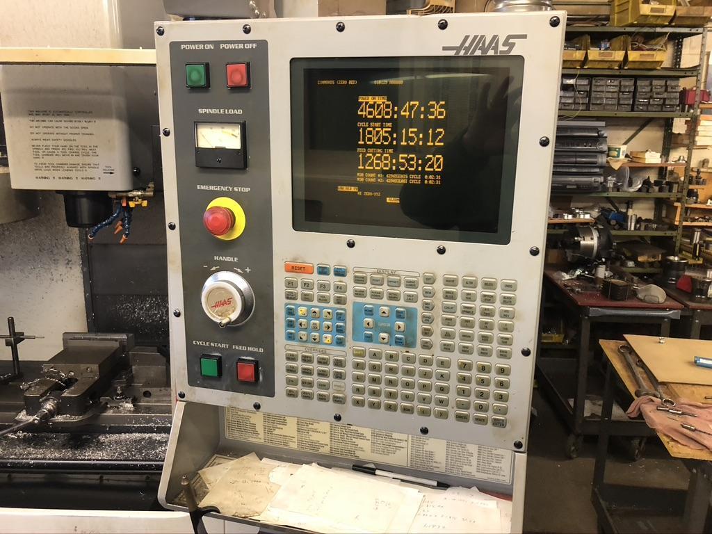 HAAS VF-2D VERTICAL MACHINING CENTER, NEW 2002, ONLY 1800 CYCLE HOURS.