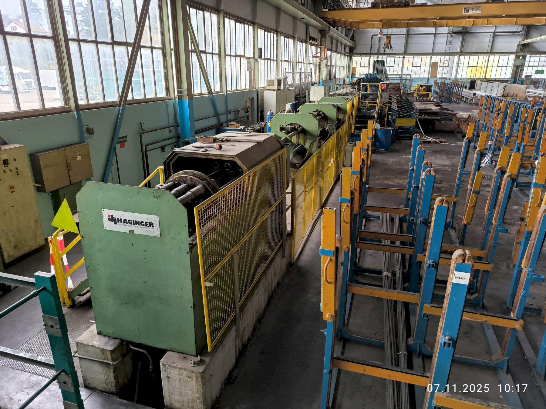 25 TON HAGINGER 3-DIE TUBE DRAW BENCH