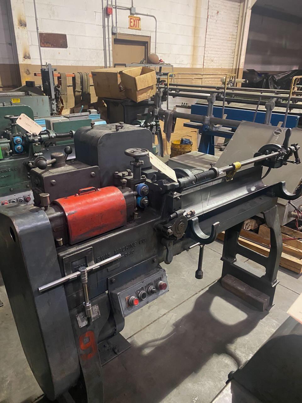 1/8" Lewis Model 1CG Wire Straighten and Cutoff Machine