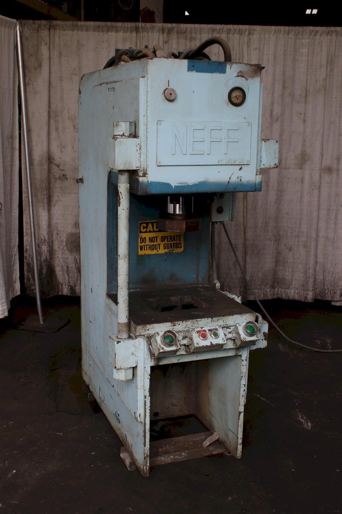 NEFF HYDRAULIC C FRAME PRESS: STOCK #75427