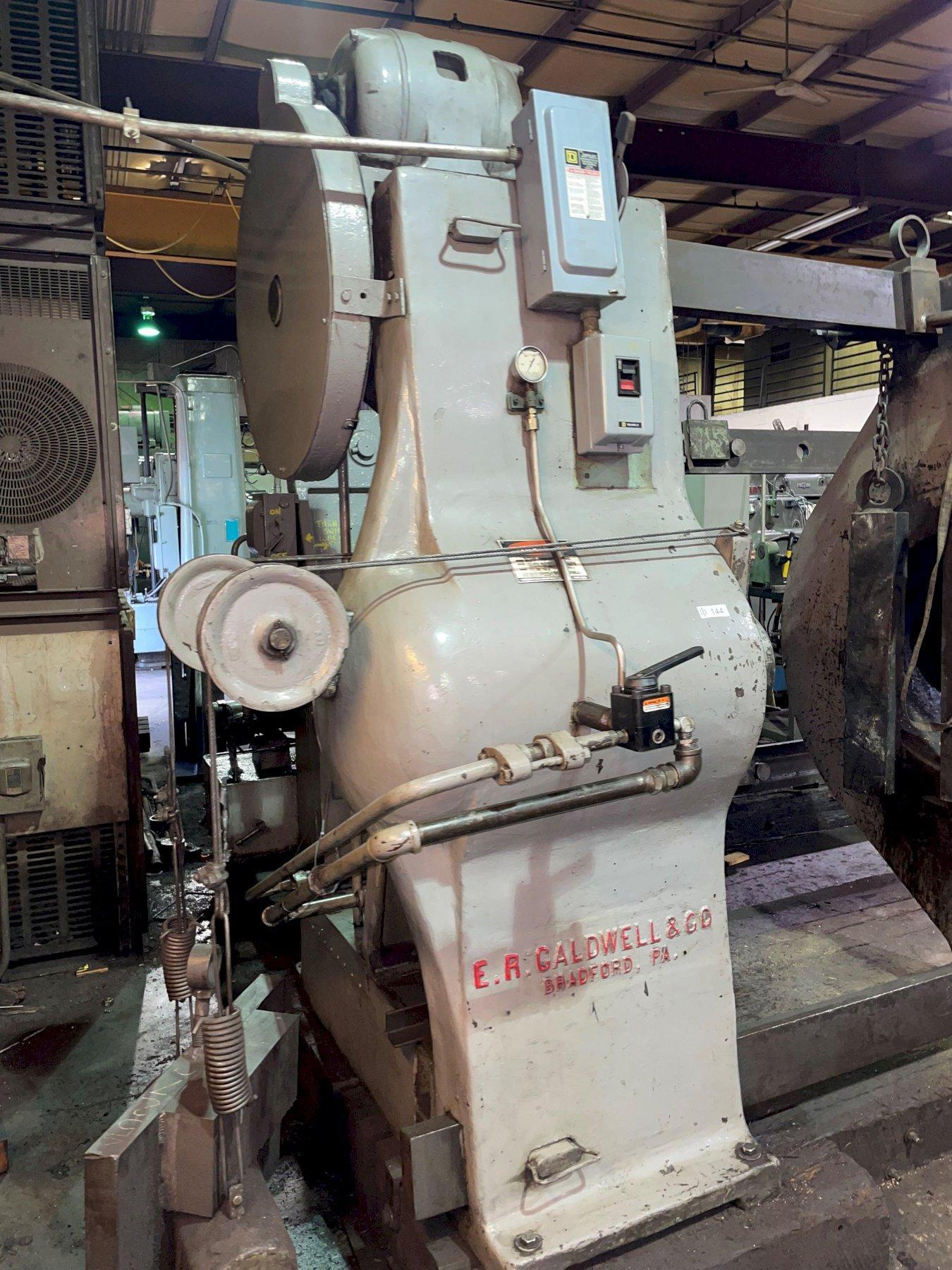 E.R. Caldwell & Company 300-Ton Hydraulic Inclined Wheel Press