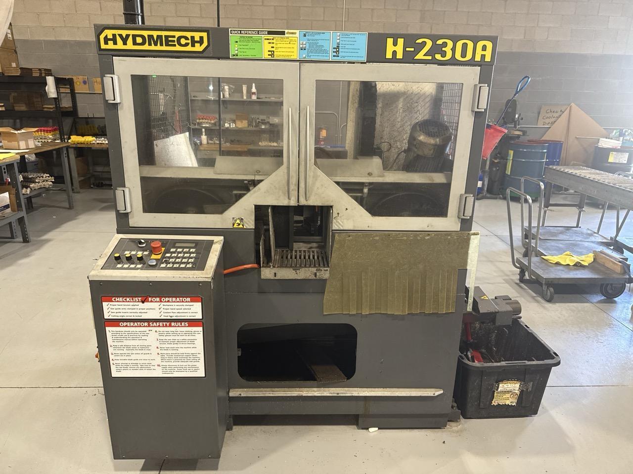 Hydmech H-230A 9″x9″ Horizontal Band Saw, 2013