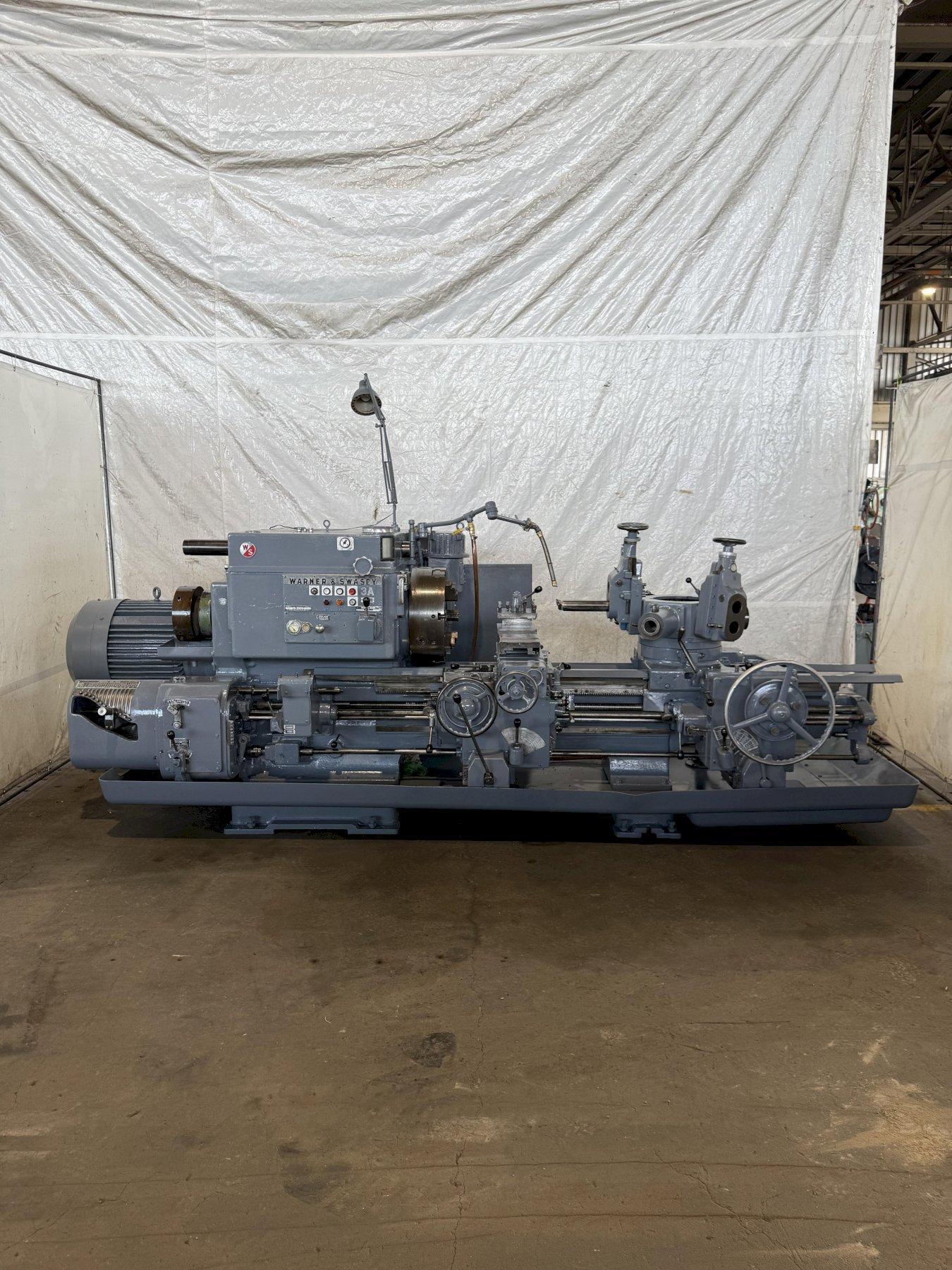 3A WARNER & SWASEY M-3500 SADDLE TYPE TURRET LATHE. STOCK # 0345325