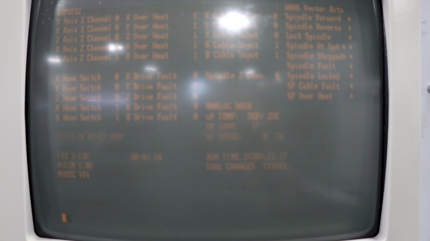 Haas VF4 CNC Vertical Machining Center, Year 1997