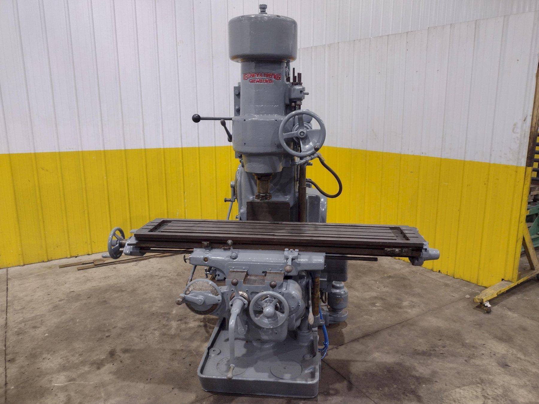 #3 KEARNEY & TRECKER MILWAUKEE MODEL #3 VERTICAL MILLING MACHINE 64" x 13" x 10 HP: YOBRO #24458