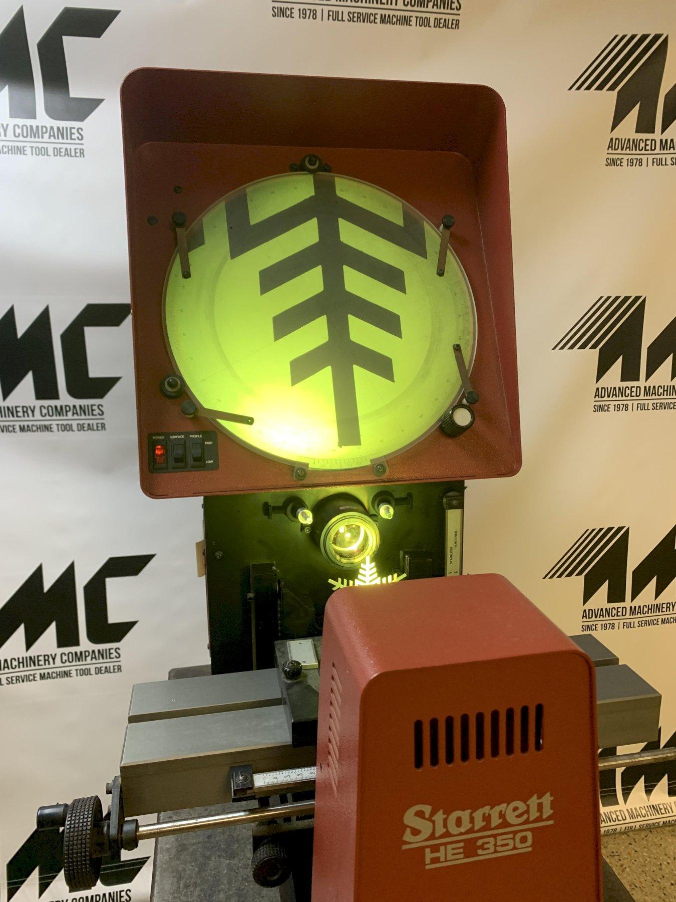 14" STARRETT Model HE350 Bench Top Optical Comparator, S/N 40508.