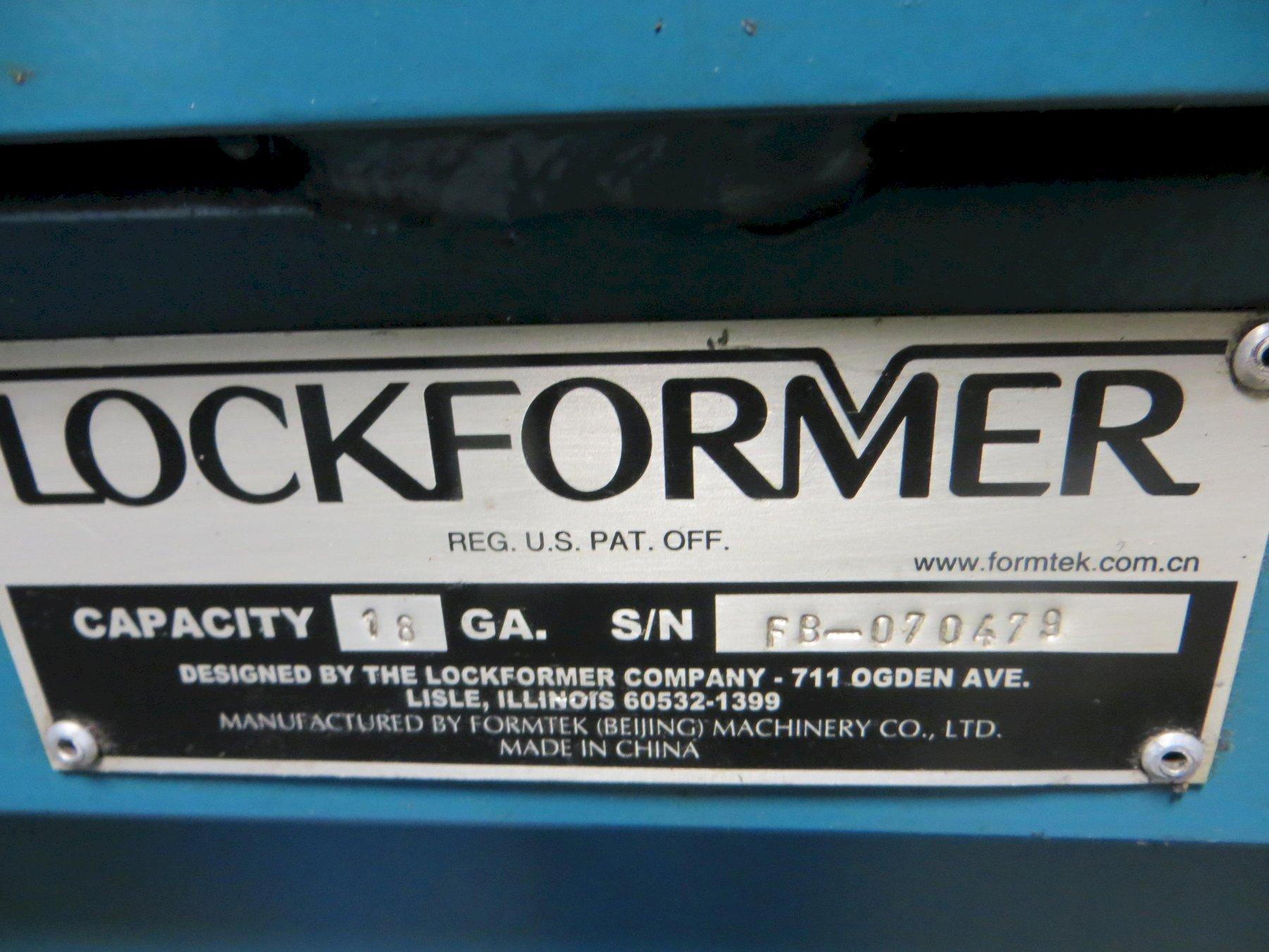LOCKFORMER TRANSVERSE DUCT (TDC) ROLLFORMING MACHINE MODEL 14-TDC