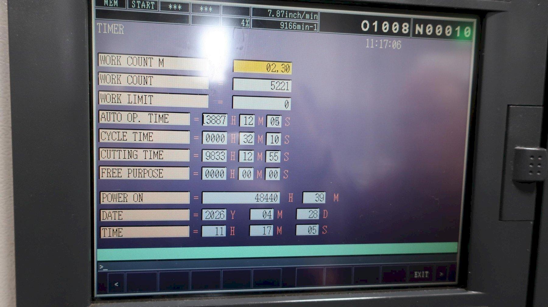 MORI SEIKI SV-503/40 Vertical Machining Center, Year 2001 With Tsudakoma 4th axis Rotary table