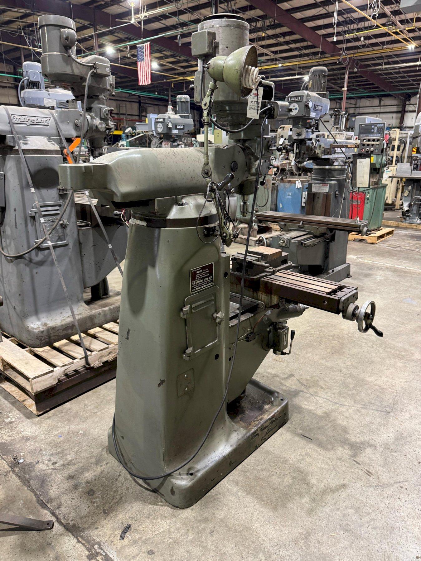 1 - PREOWNED YAMAZEN VERTICAL MILL, MODEL #: YC 1-1/2 VA, S/N: 42091