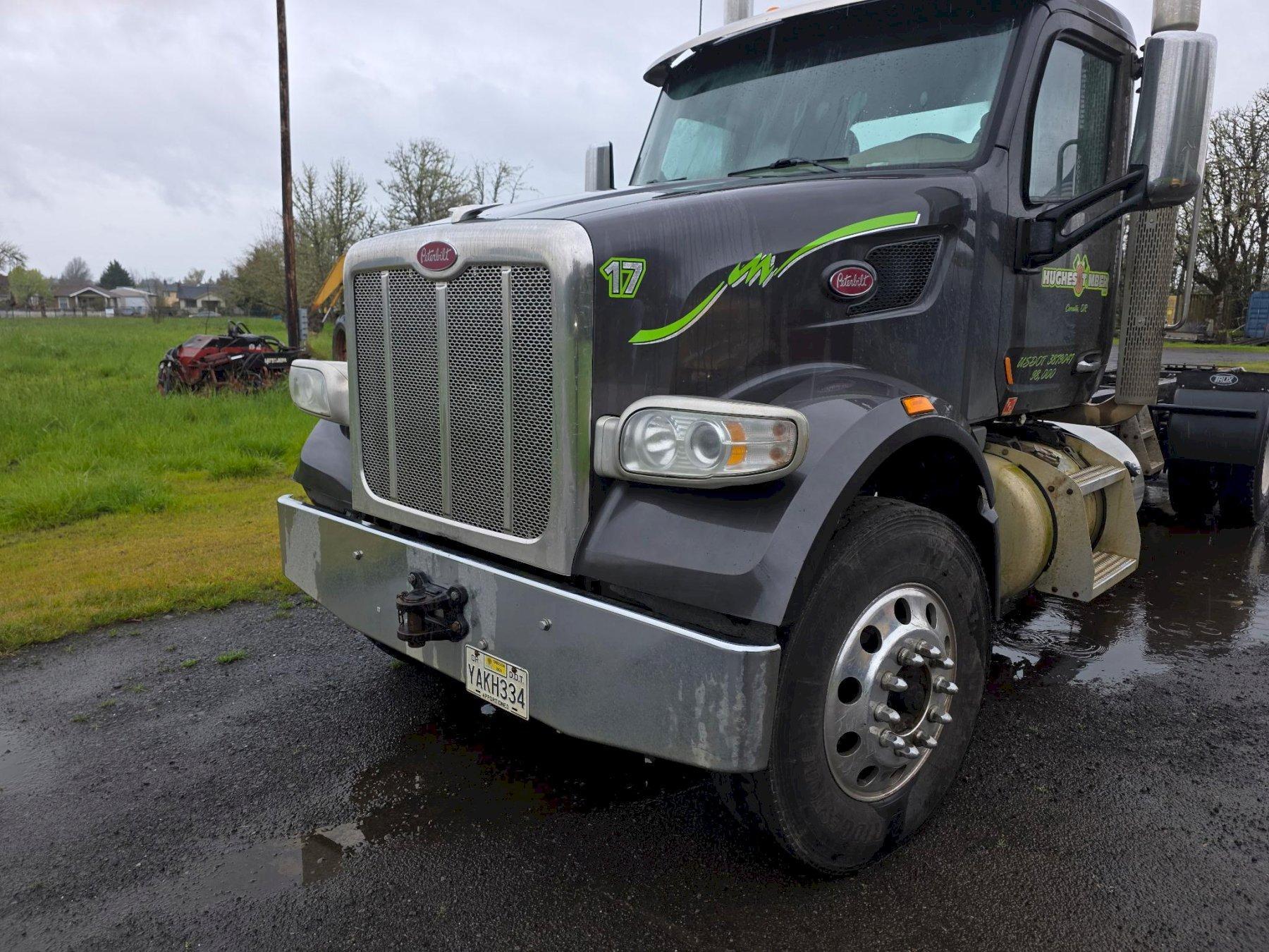 Peterbilt 567 Log Truck, 2018 – Cummins Power, Heavy Spec Logging Truck, Tandem Axle, Ready to Work