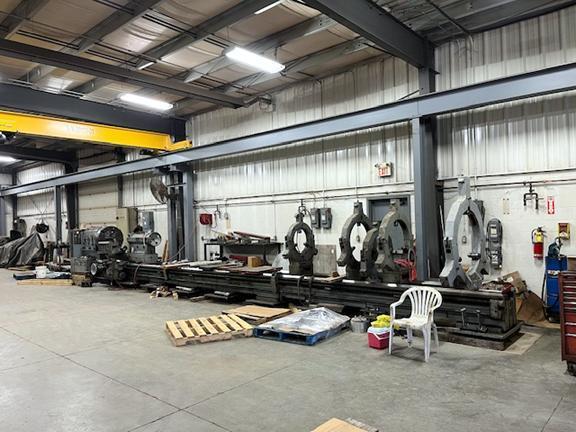 USED 53" x 33' POREBA TR135-B2/10M HEAVY DUTY ENGINE LATHE
