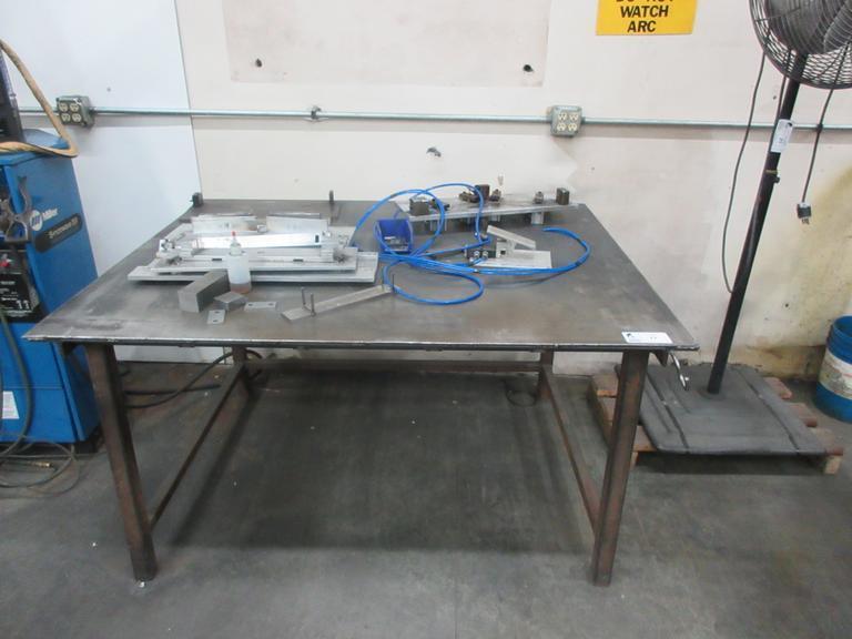 Steel Top Welding Table with Contents- Auction Item