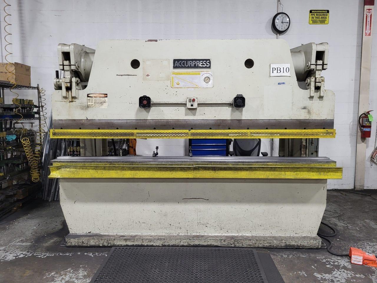 Accurpress 130 Ton X 10′ Press Brake, 1985