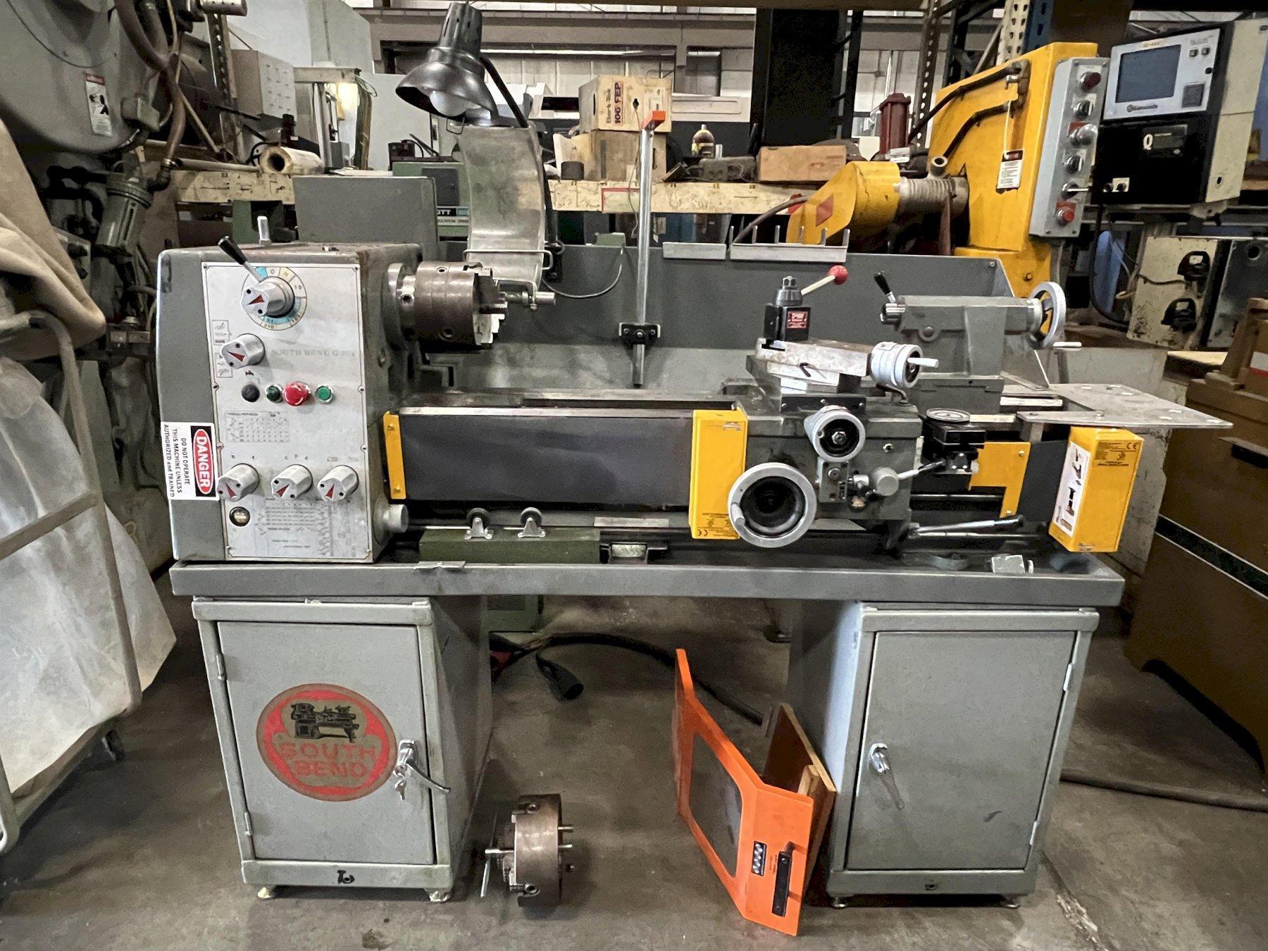 13" x 36 SOUTH BEND ENGINE LATHE, MODEL G-26T, LOTS OF ACCESSORIES