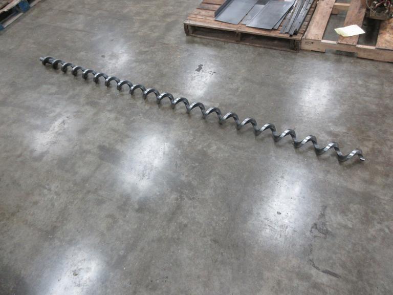 Used Haas VF-3 Chip Auger Screw, 108" x 3.75" Diameter with 1.5" OD Coupling End