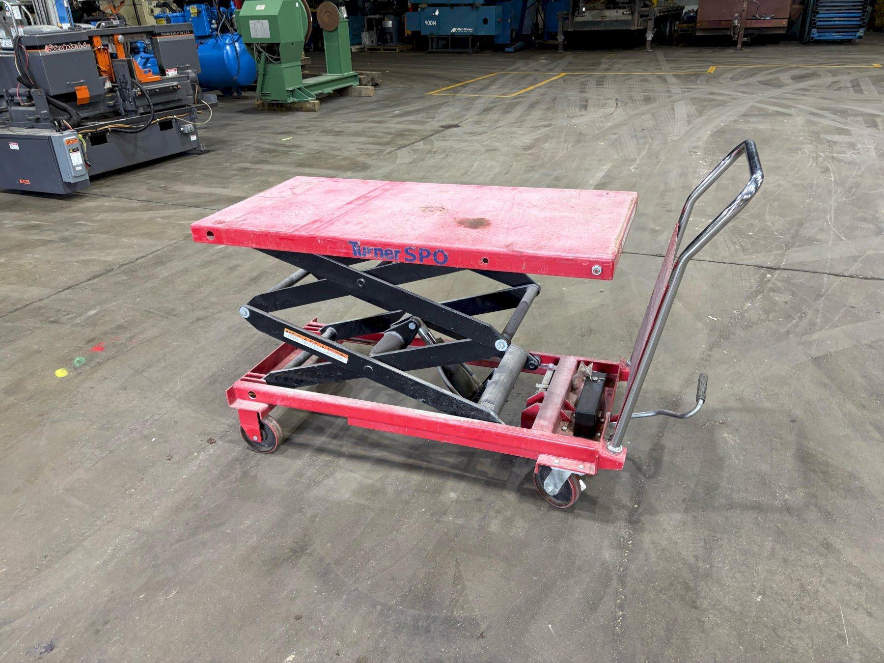 1 - PREOWNED DAYTON SCISSOR LIFT CART, MODEL #: 4ZD01K, S/N: 263687