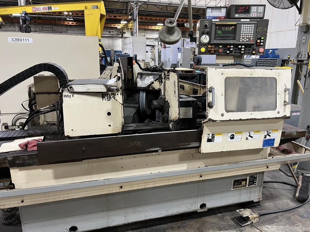 12.5" x 19.7" MITSUBISHI MODEL RD32-B50A, FLAGGING, BALANCING, GAUGING, FANUC 18, ANGLE HEAD