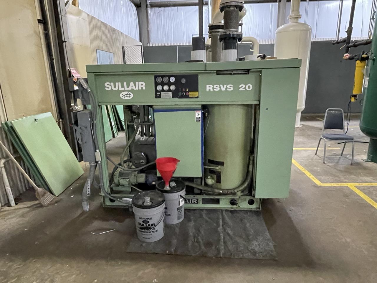 60 Hp. Sullair RSVS 20-60A Rotary Vacuum, 2012