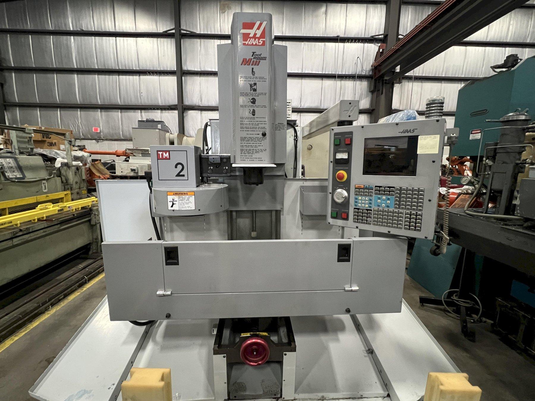 HAAS CNC TOOLROOM MILL, MODEL TM-2, CAT 40, 40" x 16" x 16", 4000 RPM, 2004