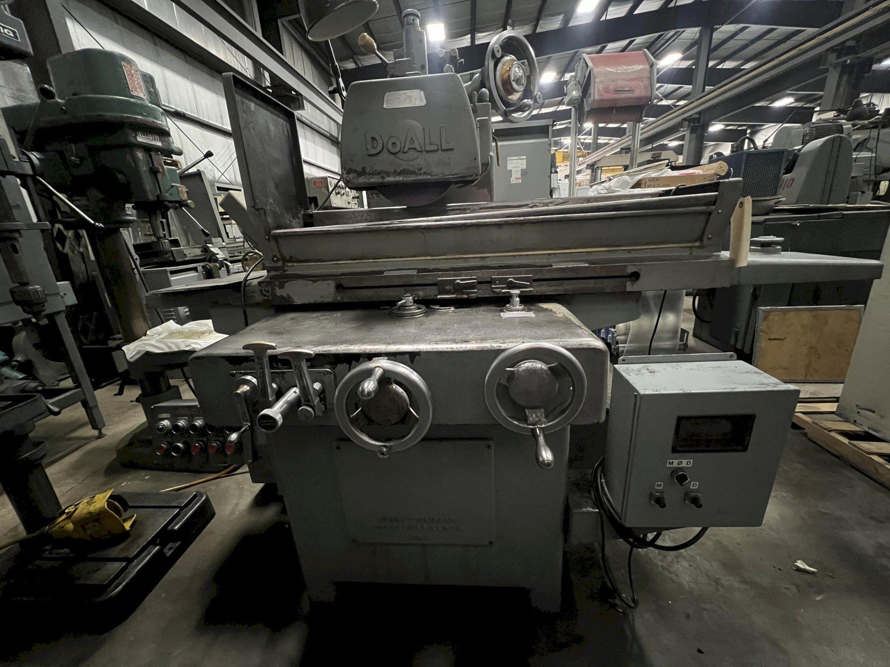 8" x 24" DOALL HYDRAULIC SURFACE GRINDER, MODEL D824-12, 1969