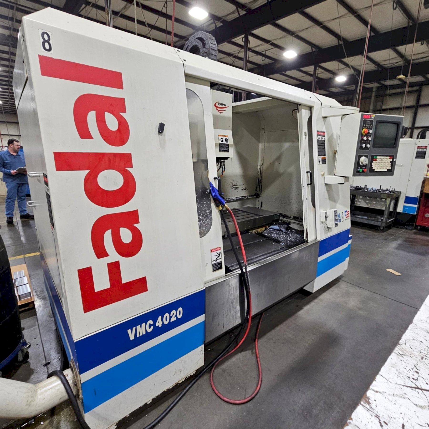 FADAL 4020-HT CNC VERTICAL MACHINING CENTER-2001. STOCK # 1110825
