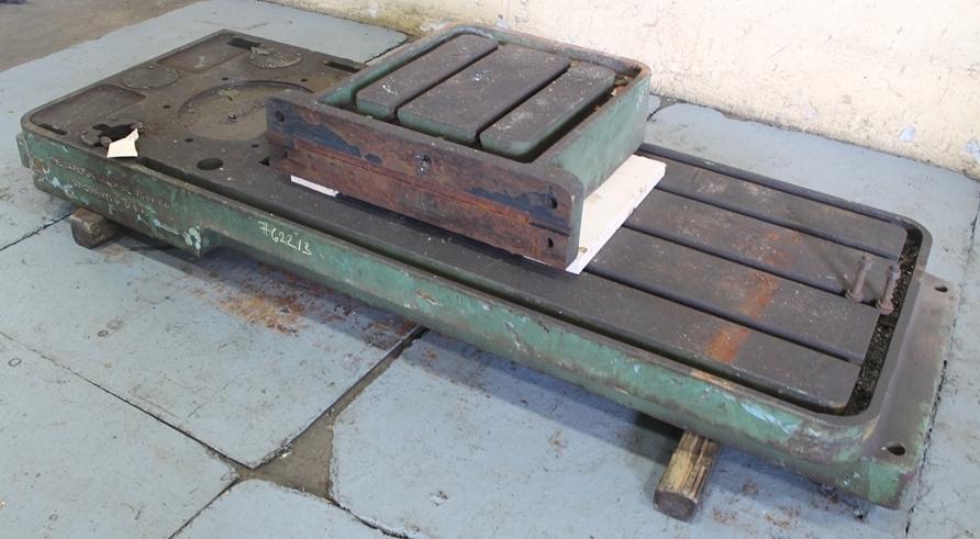 T-SLOTTED BASE FOR 5' X 11' CARLTON RADIAL DRILL: STOCK #62213