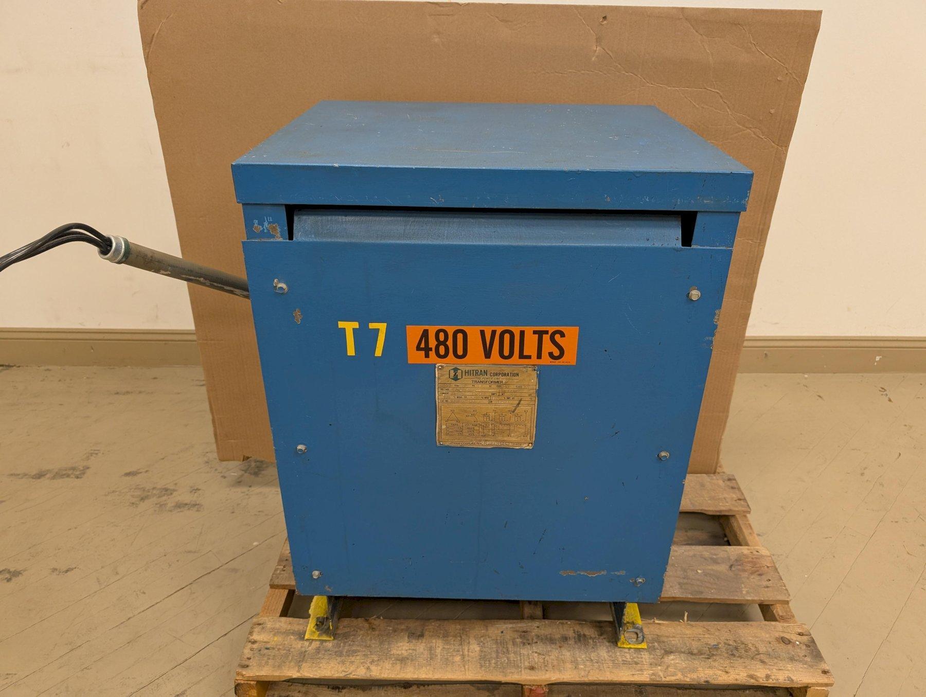 Hitran 27 kVA 3-Phase Transformer 460V Delta to 230Y/133V 60Hz Class AA