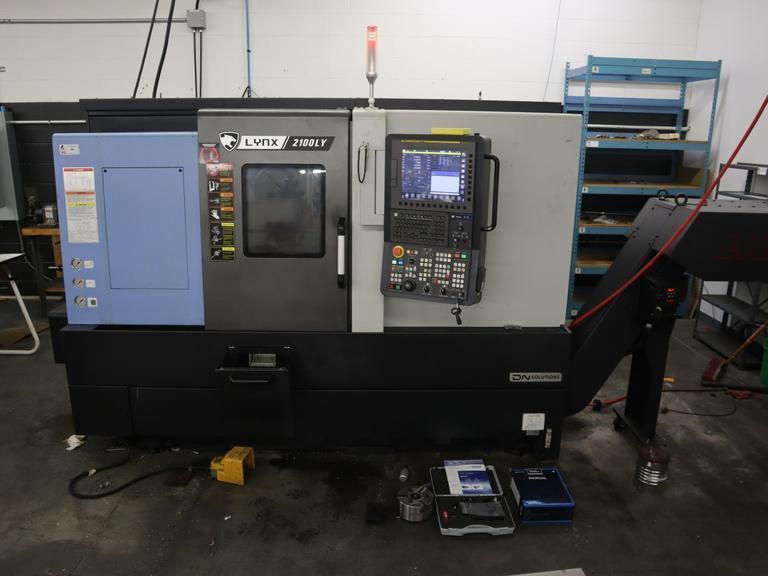 DN Solutions Lynx 2100LYA CNC Lathe Turning Center, Live Milling, Y-Axis, C-Axis, Tailstock - New 2022- Auction Item