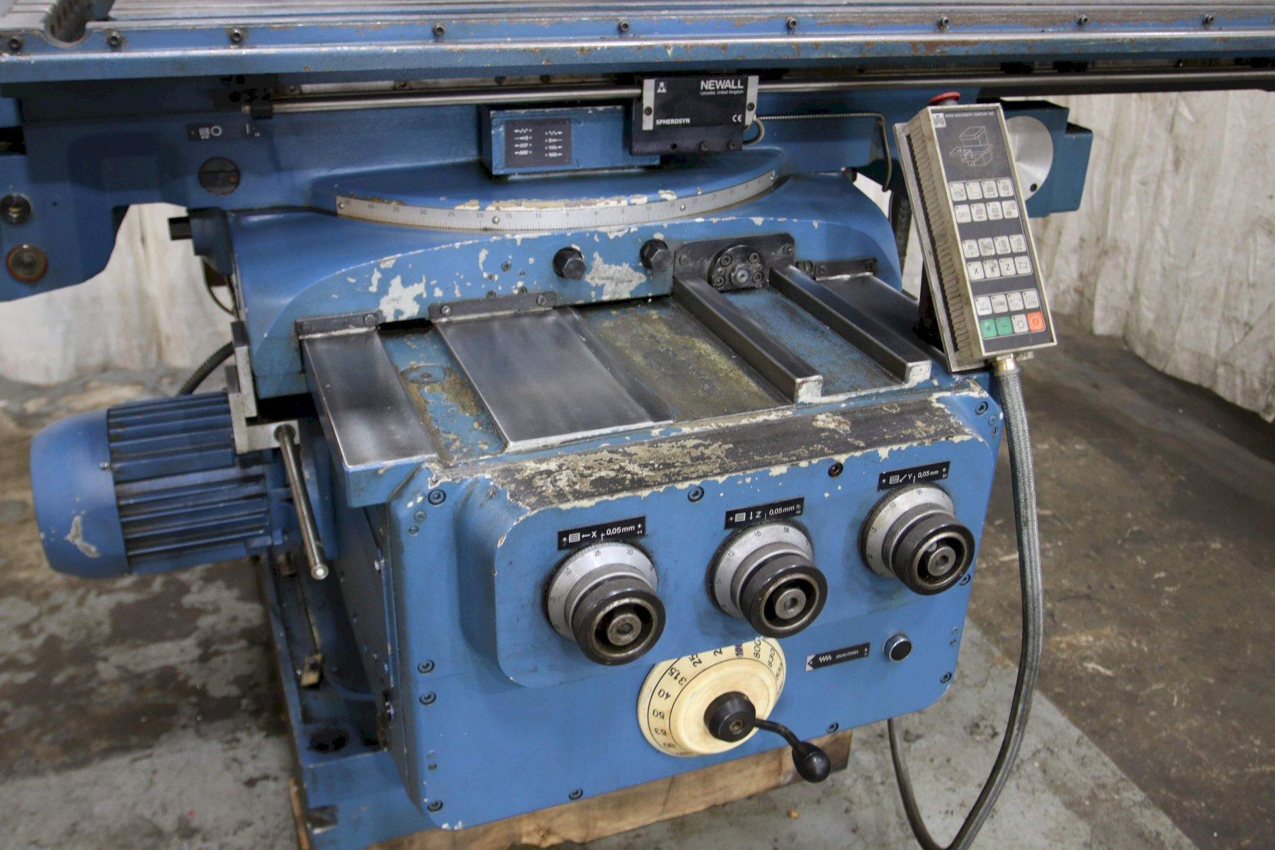 HECKERT MODEL #FU450X1800 HORIZONTAL MILL: STOCK 71322